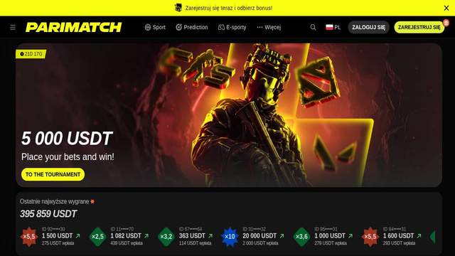 Parimatch casino screenshot